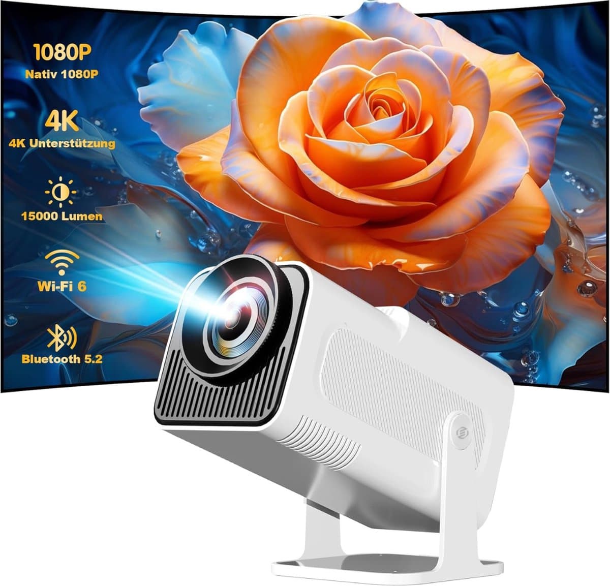 Equivera Mini Beamer - Draagbare Beamer - Beamer - Mini Beamer Projector - Projector - Mini Projector — afbeelding 1