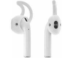 KELERINO. Anti-slip siliconen earhooks / earhoox / oorhaken geschikt voor Airpods 1 & 2 - Transparant