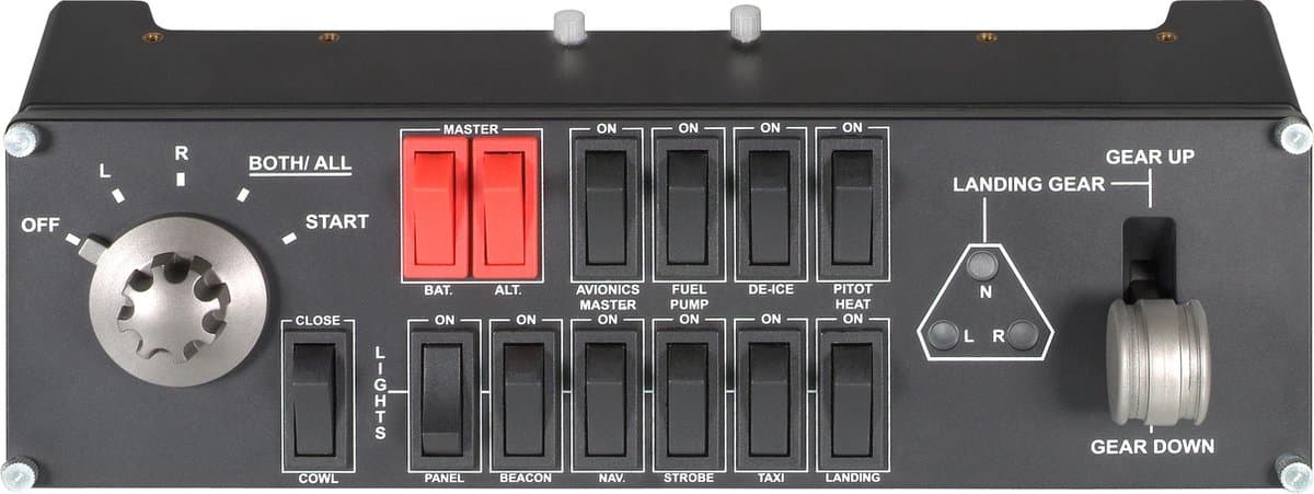 Logitech Saitek Pro Flight Switch Panel instrumentenpaneel — afbeelding 1