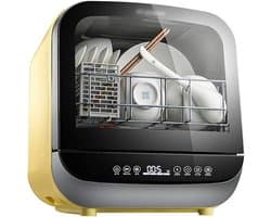 Compacte Vaatwasser - Mini Afwasmachine - Ruimte Besparen - 3D Spray Technologie - 42.2 cm Hoog - Roze