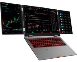 16" + 10.5" + 10.5" Triple-Screen Laptop, Intel Core i7-1260P, 32GB DDR4, 1TB SSD, Iris Xe Graphics, Vingerafdruk & Gezichtsherkenning, WiFi 6, BT 5.2, Windows 11