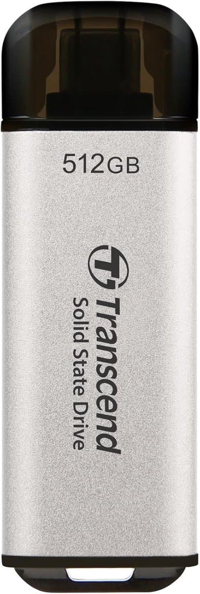 Externe SSD - Draagbare Opslag - Bestanden Overzetten - Supersnelle Overdracht - 512 GB - Zilver — afbeelding 1