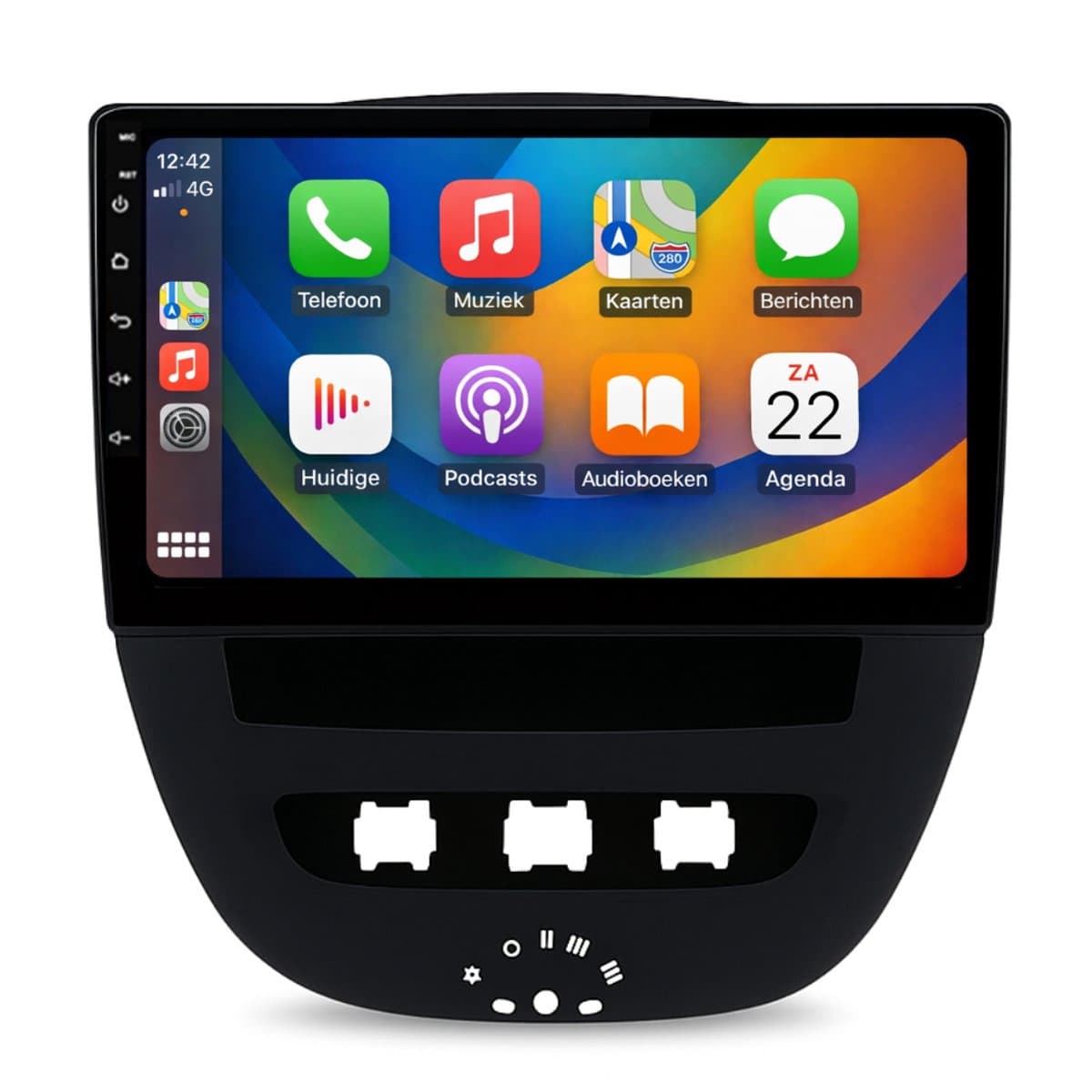 Apple Carplay/Android Autoradio - Draadloos - geschikt voor Toyota Aygo/Citroen C1/Peugeot 107 | 2005-2014 — afbeelding 1