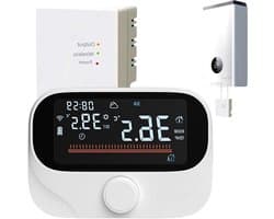 Slimme Thermostaat - App Bediening - Comfort Verwarmen - Energie Besparend - 300m Bereik - Wit