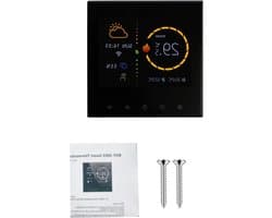 Slimme Thermostaat - Verwarmingsregelaar - Energie Besparen - Afstandsbediening - 95-240VAC - Zwart