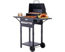 WentinkMo homavo houtskoolbarbecue - Schoorsteen - Geemailleerd hoofdrooster.