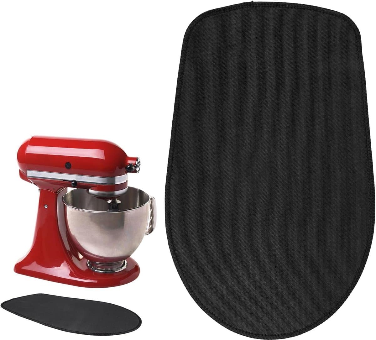Keukenmachine Onderlegger - Mixer Accessoire - Apparaten Verplaatsen - Krasvrij Werkblad - 34 x 21cm - Zwart — afbeelding 1