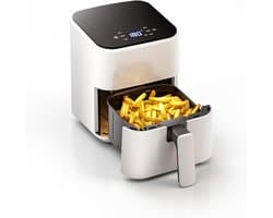 MIRA® Mini airfryer - Airfryer - Airfryer klein - Wit - 26cm x 21cm x 28cm