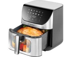 Digitale Airfryer XXL Hetelucht friteuse Sinaopus 8001-9L Grote Capaciteit voor 5 Personen-Snelle Opwarming-12 Voorgeprogrammeerde Functies-eenvoudig te reinigen-LED display