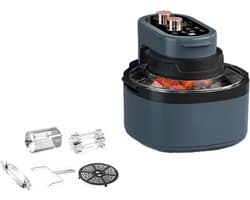 Flip-Free Air Fryer Huishoudelijke Automatische Roterende Oven Visuele Multifunctionele 8L Grote Capaciteit Elektrische Oven