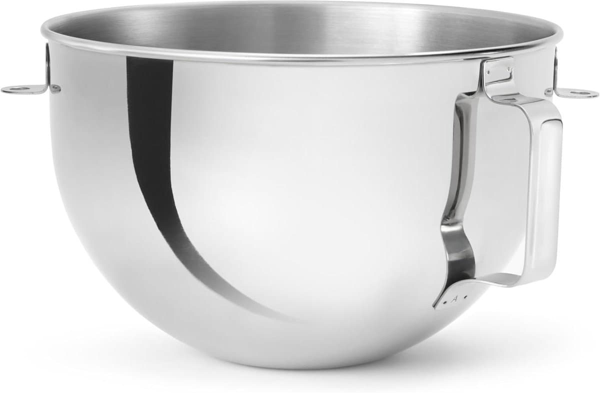 Mixkom RVS - Keukenmachine Kom - Bakken en Koken - 10% Meer Capaciteit - 5.2 Liter - Zilverkleurig — afbeelding 1