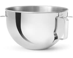 Mixkom RVS - Keukenmachine Kom - Bakken en Koken - 10% Meer Capaciteit - 5.2 Liter - Zilverkleurig
