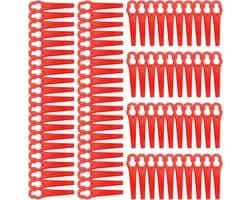Plastic Grasmaaiermessen - Vervangende Bladen Grasmaaier - Gazon Onderhoud - Hoge Kwaliteit ABS Materiaal - 100 Stuks - Rood en Groen