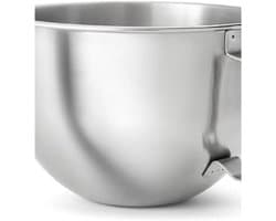 Roestvrijstalen Mengkom - Keukenmachine Kom - Bakken en Mixen - Ergonomisch Handvat - 5.6 Liter - Zilver