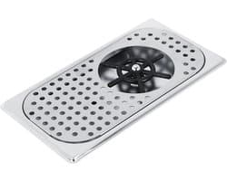 RVS Bekerwasser met Brede Diameter voor Snel Reinigen in Keuken en Horeca
