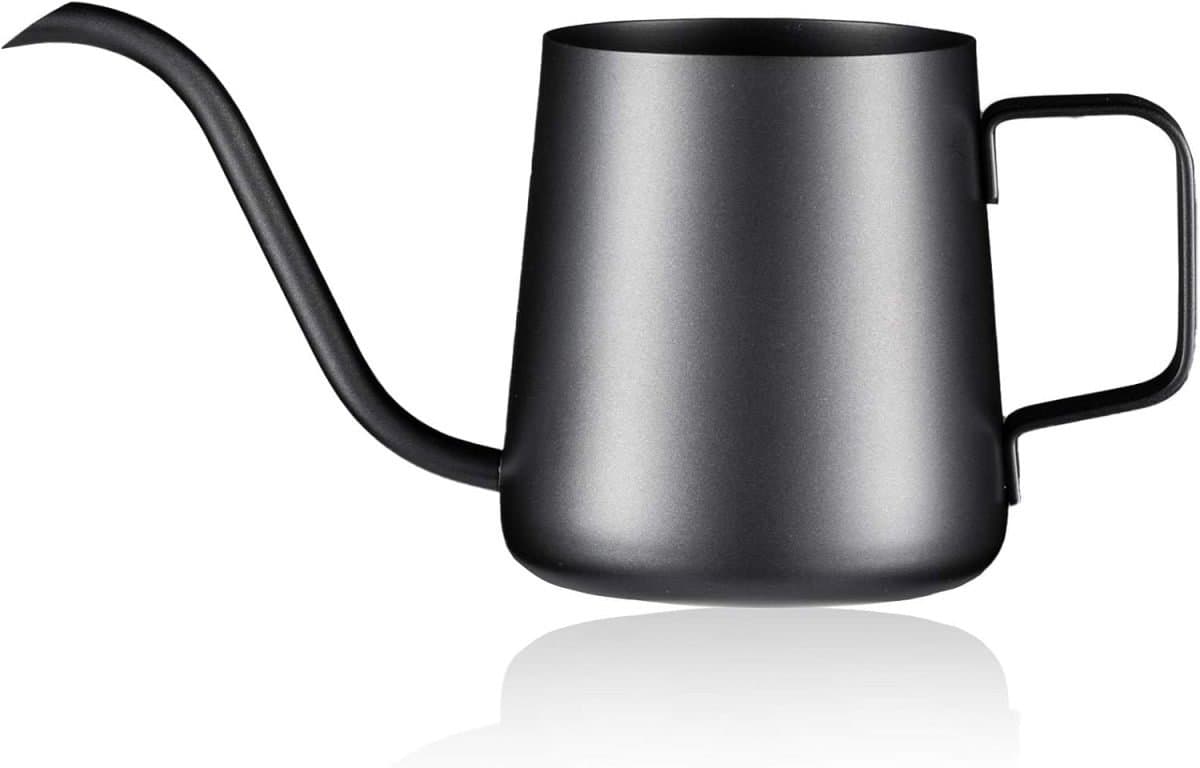QTTVBTNA - Cafetière - Slow Coffee Ketel - Schenkketel met Zwanenhals Uitloop - Koffie en Theekan -Nauwkeurig Schenken voor Filterkoffie en Camping-340 ml — afbeelding 1