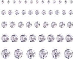 Set van 376 facet geslepen heldere zirconia stenen in 2mm tot 6mm voor nail art en sieraden maken, met diverse formaten voor creatieve toepassingen