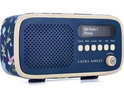 VQ Dexter DAB+/FM Draagbare Radio – Bluetooth – 60 Voorkeuzezenders – LCD Display – Werkt op AA Batterijen – Blauw