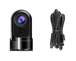 Mini ADAS Ingebouwde Camera 1080P HD – 360° Draaibaar – Voorcamera met Rijassistent – 24-uurs Parkeermodus – Bewegingsbewaking – Nachtzicht – Loopopname