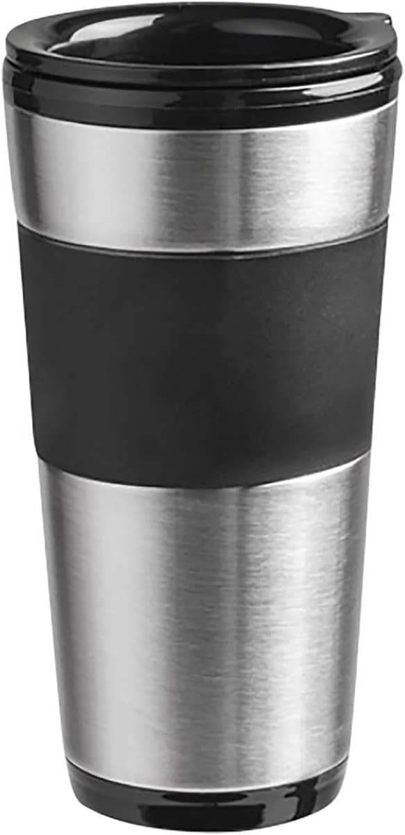 Koffiezetapparaat met thermosbeker – Compact filterkoffieapparaat, permanent filter, snelle bereiding, 420 ml to-go beker, 750W, ideaal voor camping en kantoor — afbeelding 1