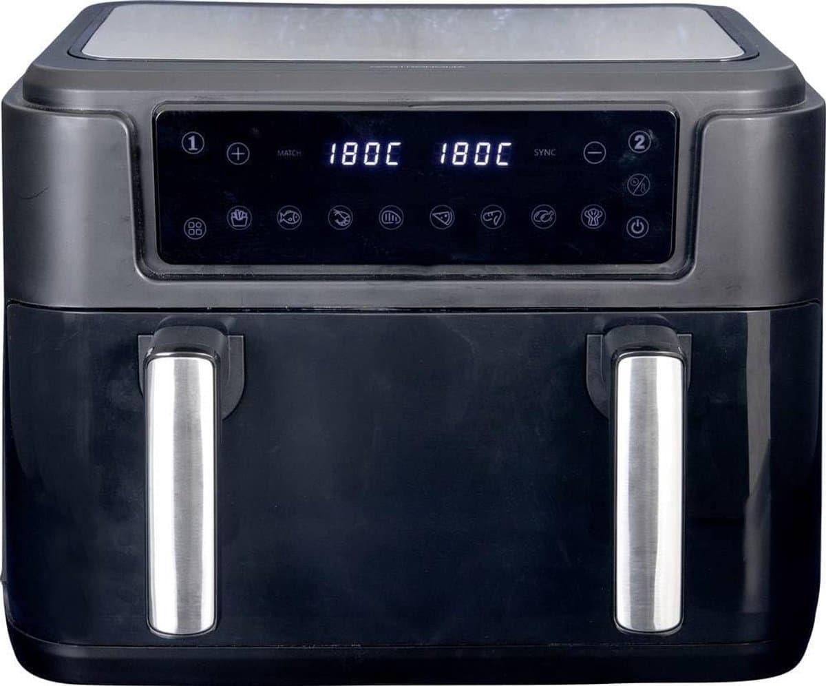 Heteluchtfriteuse Enkel - Airfryer XL - Gezond Frituren - 10 Liter Capaciteit - 46 x 41 x 37 cm - Zwart — afbeelding 1