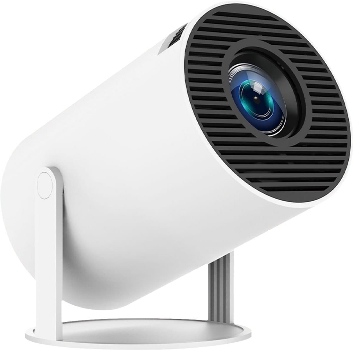 Aourow mini-projector - 4K-ondersteunde projector met WiFi 6 en Bluetooth 5.4 - 720P native resolutie - 170 ANSI lumen - draadloos schermkopiëren - home cinema projector- Wit — afbeelding 1