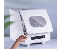 Kleine Vaatwasser - Mini Vaatwasser - Thuis Gebruik - Ventilatordrogen - Compact Design - Wit