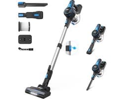 Mygroot - Draadloze stofzuiger - 6-in-1 - Oplaadbare lichtgewicht - Steelstofzuiger - 2200mAh batterij - Blauw - Voor huishoudelijke reiniging - Auto - Kantoor.