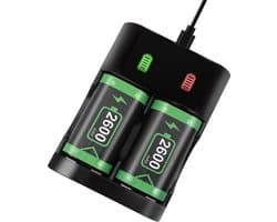 X-Box Oplaadstation - Controller Batterijen 2 stuks met oplader - Series X/S ONE X/S - Accu pack