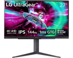 LG UltraGear 27GR93U-B - 4K IPS Gaming Monitor - 144hz - HDMI 2.1 - 27 inch