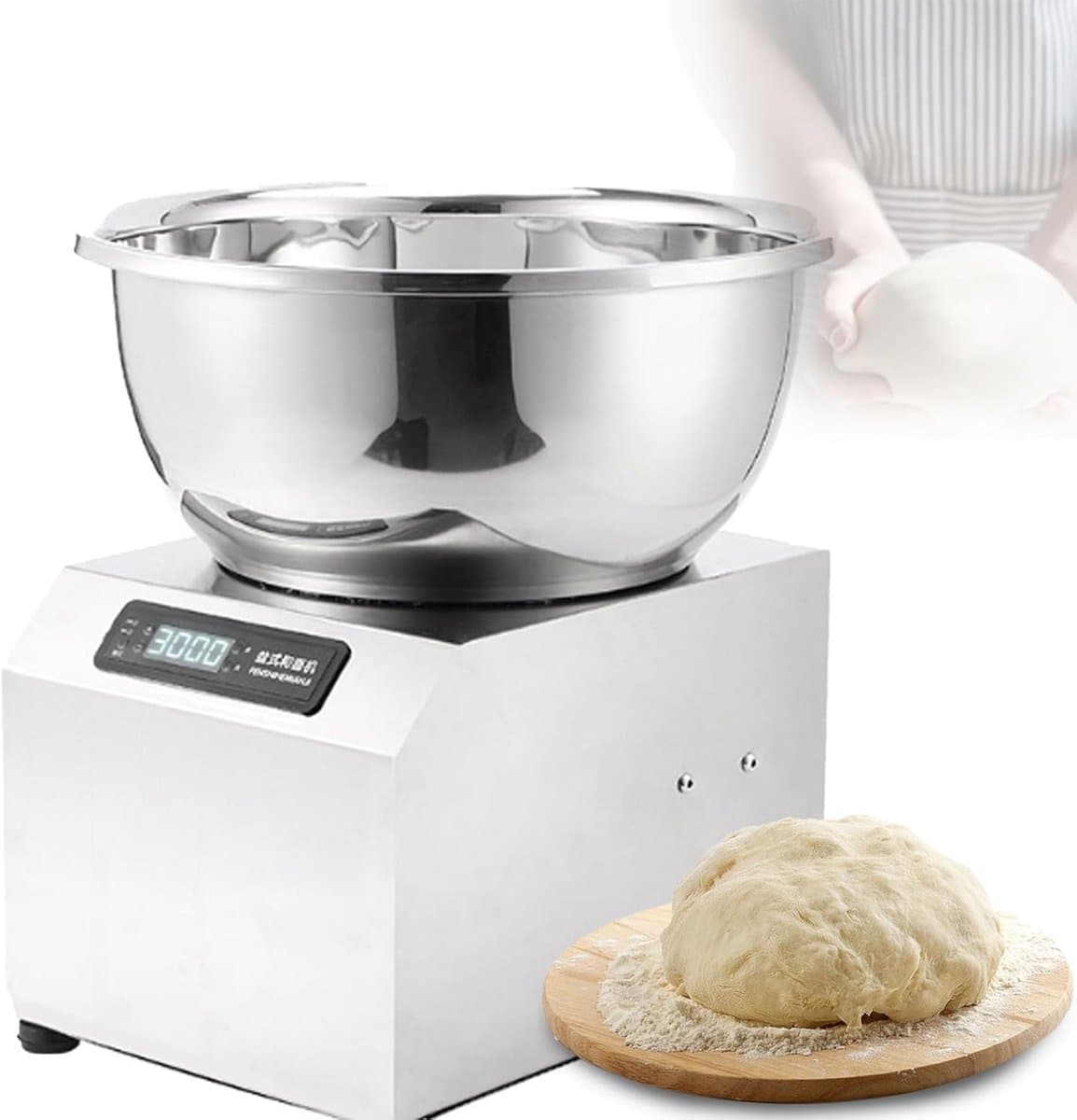 Deegmixer - Kneedmachine - Brood Maken - Roestvrij Staal - 5kg 8kg — afbeelding 1