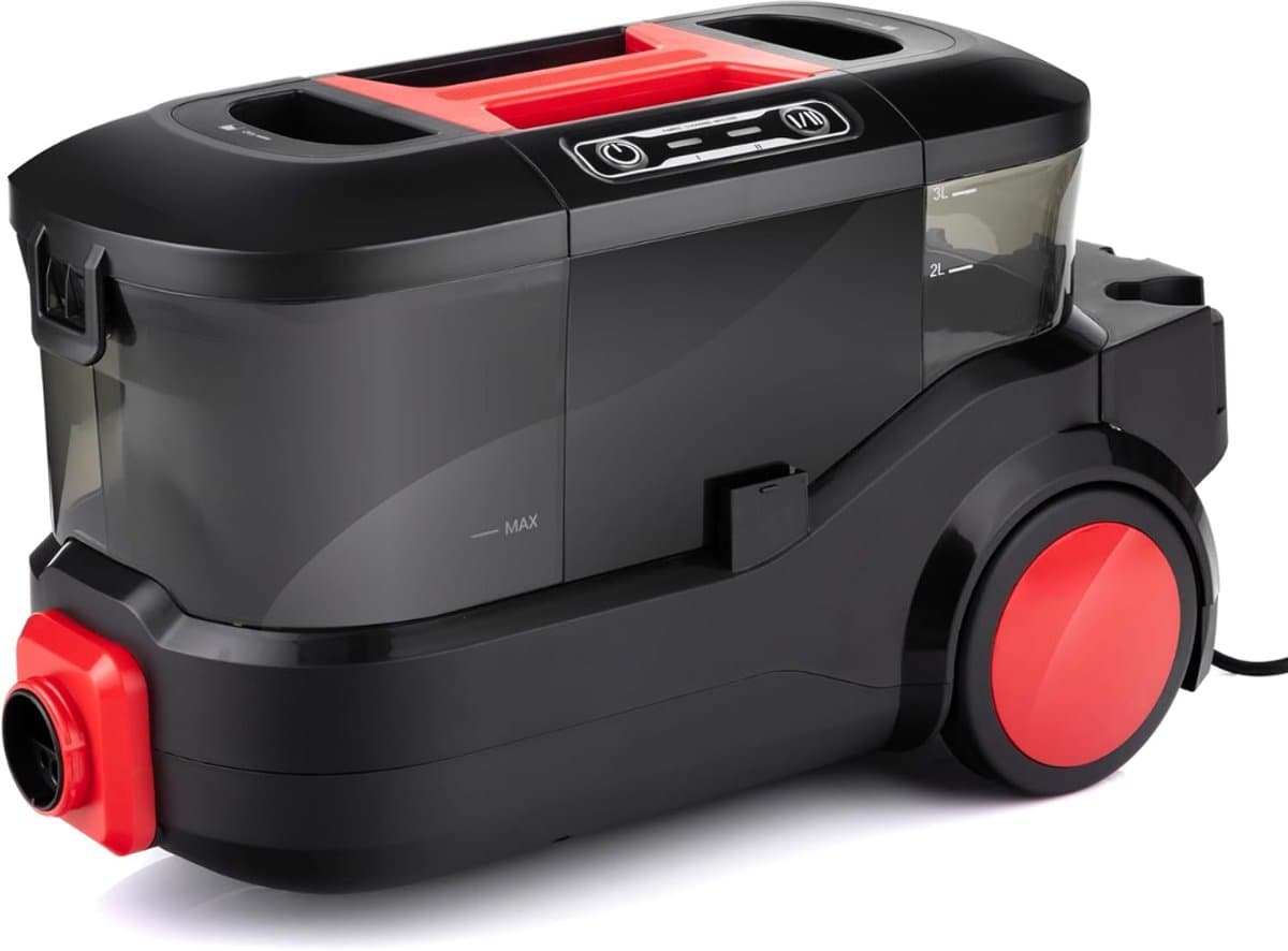 SVN® Tapijtreiniger machine - Tapijtreiniger - Tapijtreiniger apparaat - Zwart/Rood - 52cm x 28cm x 29cm — afbeelding 1