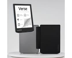PocketBook Verse e-reader Bright Blue – 6 inch – 8 GB + Transparant Zwart Hoesje – voordeelbundel