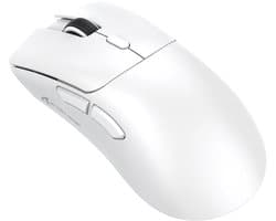 Attack Shark R1 Draadloze Gaming Muis - Lichtgewicht 59g - Bluetooth & 2.4GHz - Oplaadbaar USB-C - 18.000 DPI - Wit