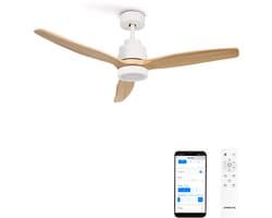 CREATE - Stille plafondventilator van 40 W met technische ABS-bladen (Ø112cm) - Met licht - WIFI - WIND STYLANCE