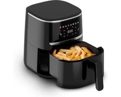 Compacte AirFryer 4.3 Liter met Digitale Touch Display, 1500 Watt en 8 Voorinstellingen
