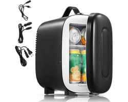 DnA® Mini koelkast 4L - Skincare & make-up fridge - Mini Koelkasten - Zwart - 27cm x 16cm x 23cm