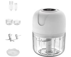 Mini Elektrische uiensnijder - Krachtige Press voor Knoflook & Ui - Mini chopper-Draadloze keukensnijder