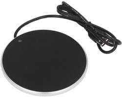 Bekerwarmer met temperatuurregeling, USB-drankverwarmer voor kopjes en glazen, Ø 10,3 cm, constante 55°C (zilver)