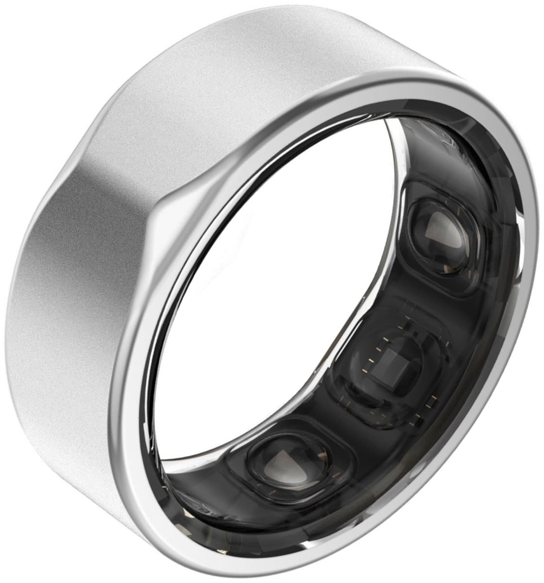 Kuno Ring 2 – Smart Ring – Slaapmonitor – Hartslag & Activiteitentracker – Stappen & Calorieën Meten – Zonder Abonnement – Waterbestendig – Zilver Maat 10 — afbeelding 1