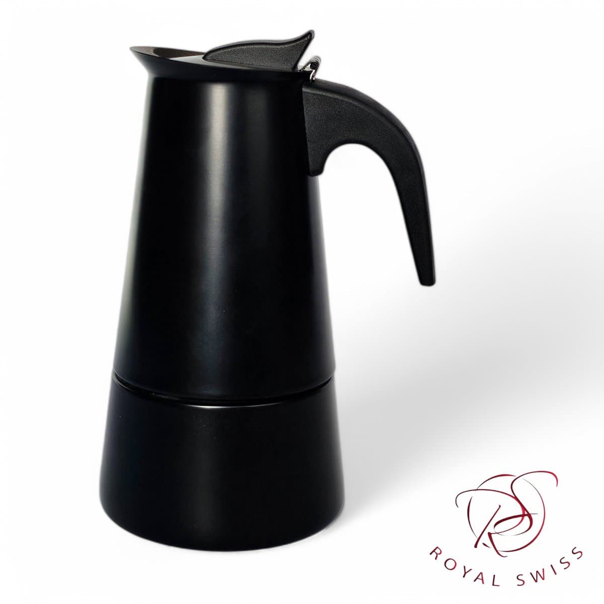 Royal Swiss® Percolator 4 Kops – RVS Espressopot – Italiaanse Koffiezetter — afbeelding 1