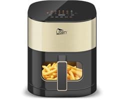Grote heteluchtfriteuse 5,5 liter met led-touchscreen, 2000 W