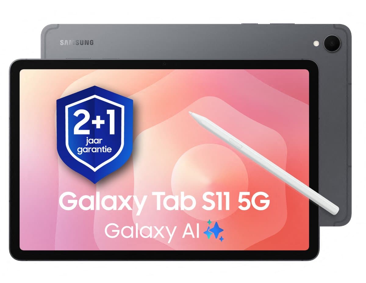 Samsung Galaxy Tab S11 5G - 128GB - Gray + 1 jaar extra garantie — afbeelding 1
