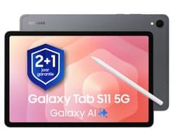 Samsung Galaxy Tab S11 5G - 128GB - Gray + 1 jaar extra garantie
