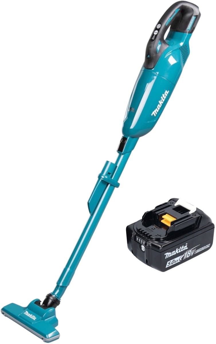 Makita DCL 284 FT accustofzuiger 18 V 0,73 l borstelloos + 1x accu 5,0 Ah - zonder oplader — afbeelding 1
