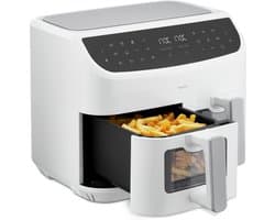 XXL Heteluchtfriteuse met Dubbele Kamer en 9 Automatische Programma's