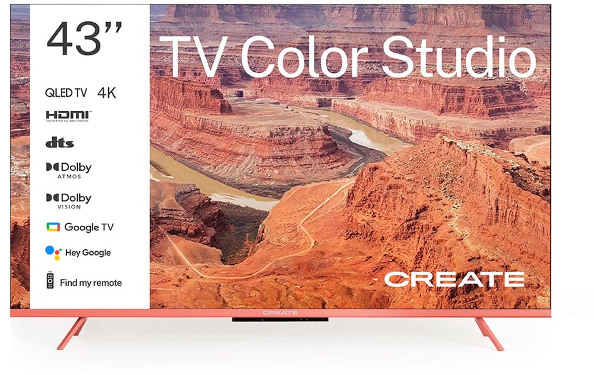 CREATE - QLED 4K 43" Smart TV met antireflectiescherm en gekleurde lijst - TV COLOR STUDIO — afbeelding 1