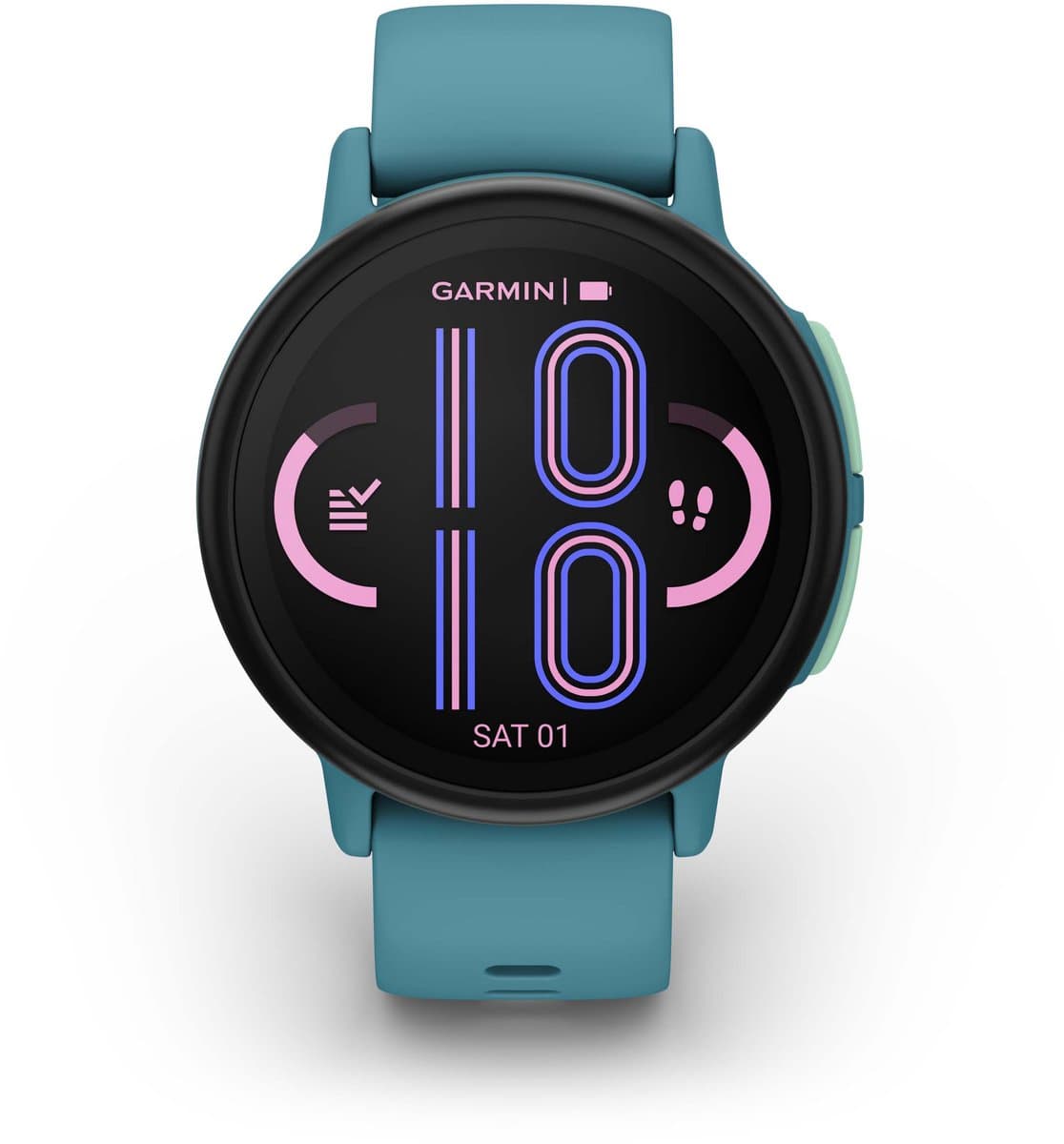Garmin Bounce 2 - Smartwatch voor kinderen - 43 mm - AMOLED - Live locatie-tracking - Turquoise — afbeelding 1