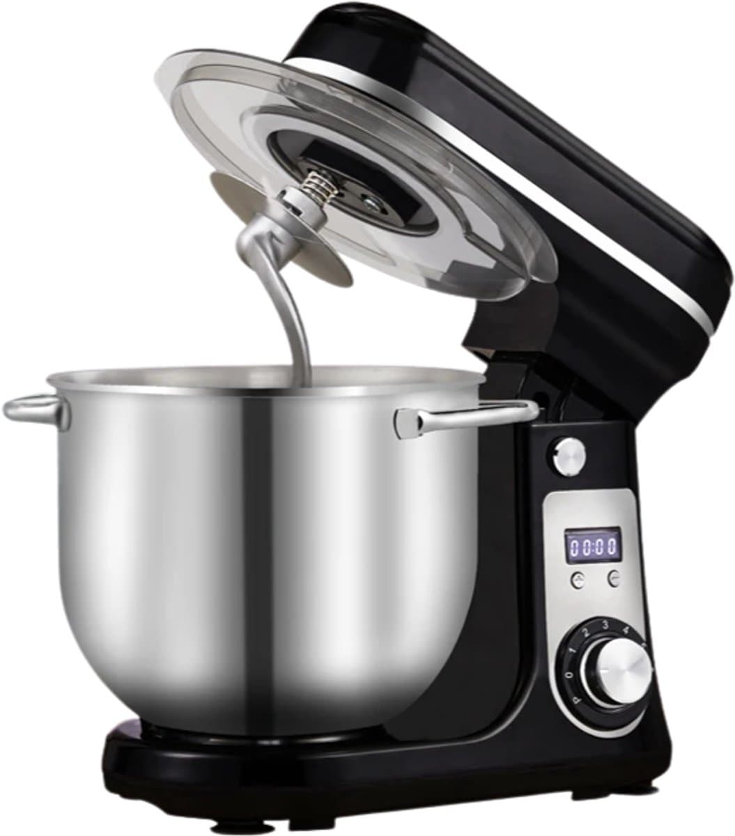 Benelux Select Deegmixer – Deeg Mixer – Deeg Mixer Keukenmachine – 1200 W – Met Accessoires - 6 Snelheden + Pulse - 35,1 × 28,5 × 31,2 cm — afbeelding 1