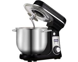 Benelux Select Deegmixer – Deeg Mixer – Deeg Mixer Keukenmachine – 1200 W – Met Accessoires - 6 Snelheden + Pulse - 35,1 × 28,5 × 31,2 cm